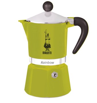 BIALETTI Bialetti Rainbow 0,27 L aluminijasta kafetiera v zeleni barvi - kakovostna in moderna rešitev za kavo