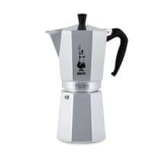 BIALETTI BIALETTI MOKA EXPRESS 18TZ, aluminijasta kavna francoska tlačilka, 900 ml, srebrna, primerna za plin in elektriko