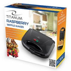 Titanum Wafljir Esperanza TKT003, 750W, črn, z brezskrbnim ročajem, non-stick prevleko, 2 kvadratni vaflji, enostavno čiščenje