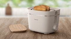 Philips Pekač za kruh Philips HD2640/10, 2 rezini, 830 W, bele barve, z večfunkcijskim nadzorom in odstranljivo posodo za drobtine