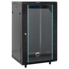 Vidaxl Omrežna omarica 18U 19 IP20 črna 60x60x100 cm