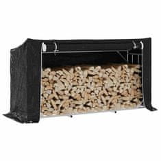 Vidaxl vidaxL Stojalo za drva z dežnim pokrovom 200,5x60,5x110,5 cm