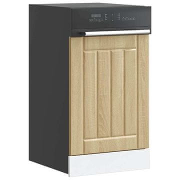 Vidaxl vidaXL Panel za pomivalni stroj, Lucca, hrast sonoma, material na osnovi lesa