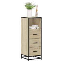 Vidaxl Kopalniška omarica sonoma hrast 35x37,5x100 cm inženirski les