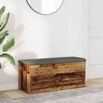 Vidaxl vidaXL Shranjevalna klop star les 102x42x45 cm lepljen les