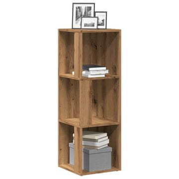 Vidaxl vidaXL Kotna omarica Artisan hrast 33x33x100 cm lepljen les