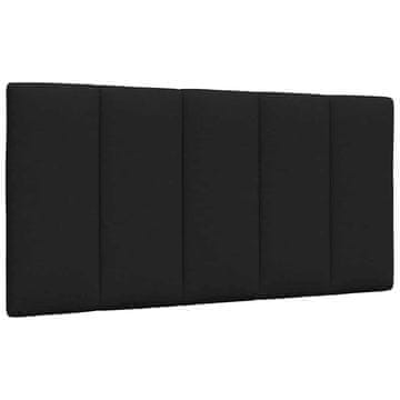 Vidaxl vidaXL Blazina za vzglavje, črna, 100 cm, blago