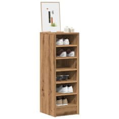 shumee vidaXL Omarica za čevlje artisan hrast 32x35x92 cm inženirski les