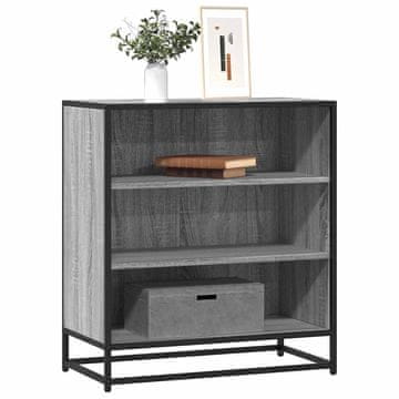 Vidaxl vidaXL Omarica, siva, hrast sonoma, 68x35x76 cm, material na osnovi lesa