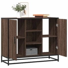 Vidaxl Komoda rjav hrast 92x35x76 cm inženirski les