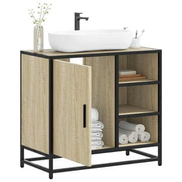 Vidaxl vidaXL Omarica za umivalnik, hrast sonoma, 65x33x60 cm