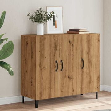 Vidaxl vidaXL Omarica, Artisan hrast, 90x34x80 cm, material na osnovi lesa