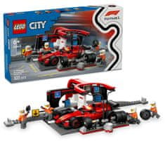 City 60443 Servisni boks in mehaniki z avtomobilom Ferrari F1