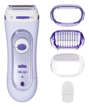 Braun BRAUN Silk-épil LS 5560 Epilator za ženske, lilasta, brezžična, z zamenljivimi britvicami in čistilno krtačo