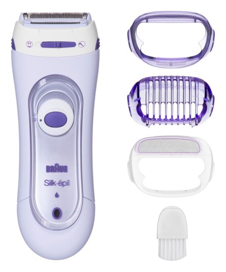 Braun BRAUN Silk-épil LS 5560 Epilator za ženske, lilasta, brezžična, z zamenljivimi britvicami in čistilno krtačo