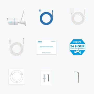 Reolink Reolink W320 - 5MP Zunanja Varnostna Kamera z Nočnim Vidom, Detekcijo Osebe/Vozila/Živali in Wi-Fi povezljivostjo