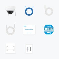 Reolink Reolink W437 - 4K Wi-Fi 6 varnostna kamera, IK10, 5x optični zoom, barvna nočna vida, vodoodporna IP67
