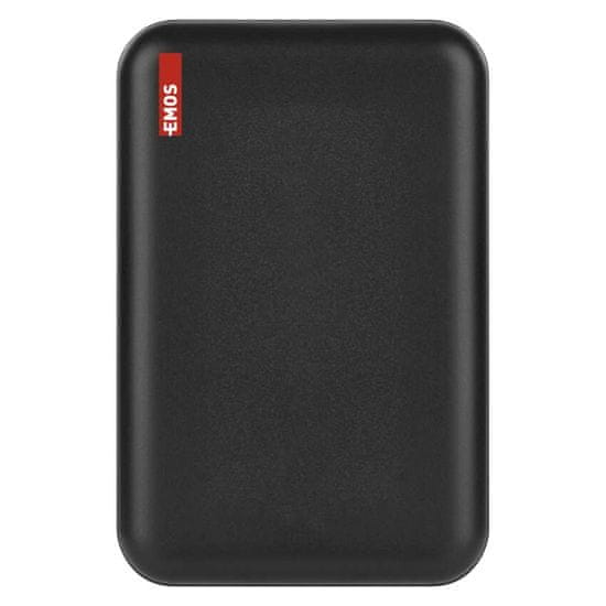 Emos EMOS powerbank WI 521, 5 000 mAh, 20 W+Wireless, črni