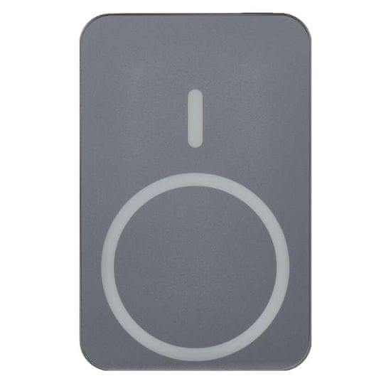 Emos EMOS powerbank WI 1046, 10 000 mAh, 20 W+Wireless, siva