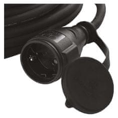 Emos Zunanji podaljšek 10 m / 1 vtičnica / črni / guma-neopren / 250 V / 2,5 mm2