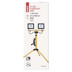 Emos LED reflektor HOBBY SLIM 2× 30W + trinožni stativ