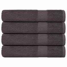 Vidaxl Brisače 4 kos FROGN antracit 100x200 cm 100 % bombaž