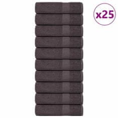 Vidaxl Brisače za tuširanje 25kos FROGN antracit 70x140 cm 100% bombaž