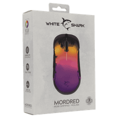 White Shark gaming miška GM-5017 MORDRED črna 12800DPI