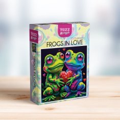 Yazz Puzzle YAZZ Kvadratna sestavljanka Zaljubljene žabe 1023 kosov