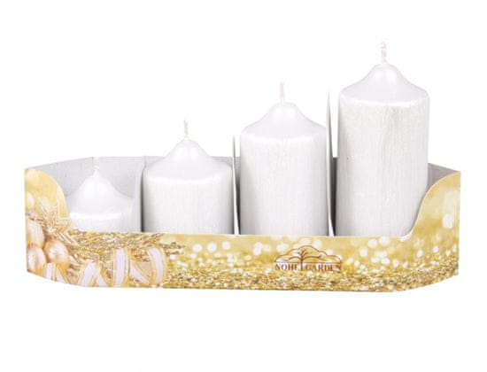 eoshop Adventne sveče GRADED PEGAZ d4,5x5,7,9,11cm 4ks