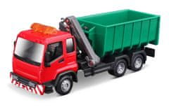 BBurago 1:43 servisno vozilo Hooklift in tovornjak z žerjavom