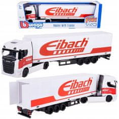 1:43 Tovornjak s prikolico - Scania 770 S - Bela prikolica Eibach