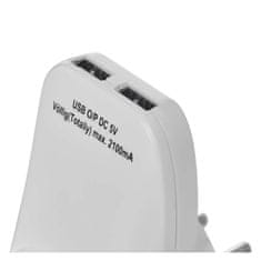 Emos Vtikač 2× USB EURO schuko