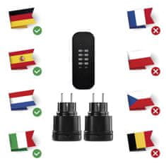 Emos Daljinsko vodene vtičnice IP44 schuko