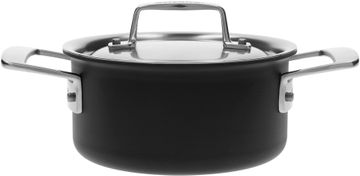 Demeyere Nizka posoda DEMEYERE BLACK 5 s pokrovom, kapaciteta 1,5 l - odlična izbira za kuhanje in pripravo jedi.