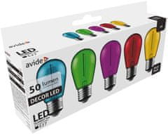 Avide 950228 Žarnice komplet LED 1W E27 5v1