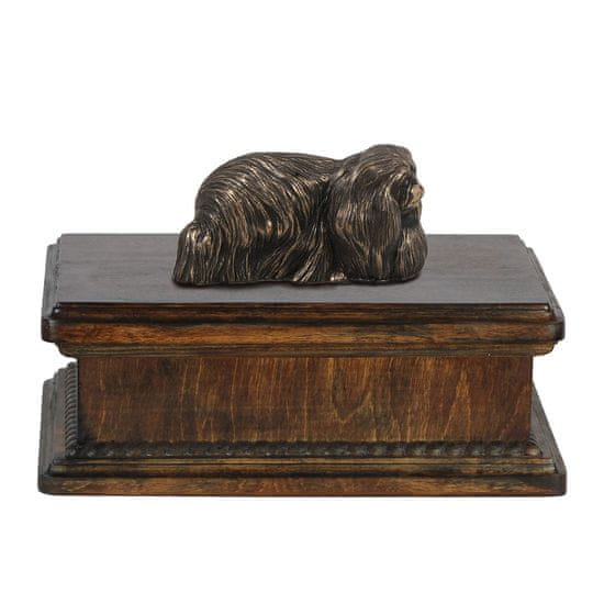 Artdog Pekinezer - žara za pasji pepel, klasična žara s kipcem, elegantna žara s psom Art-Dog