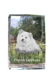 Artdog Finski laponec, finski laponec - kristal s fotografijo psa, fotografija v steklu, razstava modernih fotografij Art-Dog