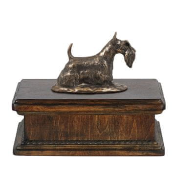 Artdog Škotski terier, aberdeenski terier - žara za pasji pepel, klasična žara s kipcem, elegantna žara s psom znamke Art-Dog
