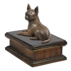 Artdog Kratkodlaka čivava - žara za pasji pepel, klasična žara s kipcem, elegantna žara s psom Art-Dog