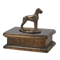 Artdog Nemška doga II - žara za pasji pepel, klasična žara s kipcem, elegantna žara s psom znamke Art-Dog