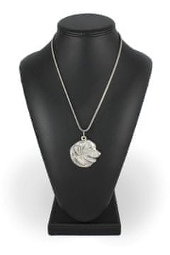 Artdog Leonberger - verižica s psom, obesek s psom na srebrni verižici, unikaten nakit Art-Dog