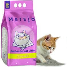 Mersjo Bentonitna mačja stelja sivka LAVENDER 10l
