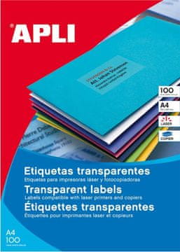 Apli Vrem. odp. nalepke, proz., 210 x 297 mm 1/stran, 100 listov, mat