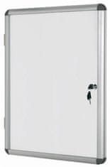 Bi-Office Oglasna omarica s ključem 9 x A4 magnetna 981 x 720 mm