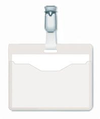 Durable Identifikacijske kartice 60x90mm (8106) 25 kos, proz.,sponka krokodil obešanka