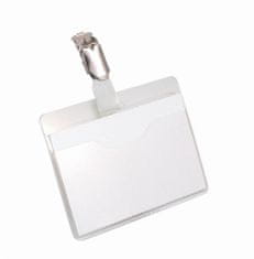 Durable Identifikacijske kartice 60x90mm (8106) 25 kos, proz.,sponka krokodil obešanka