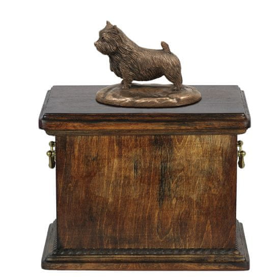 Artdog Norwich Terrier - žara za pasji pepel, žara s kipcem, elegantna žara v klasičnem slogu Art-Dog
