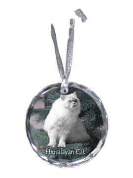 Artdog Himalayan - kristalna kroglica s fotografijo, fotografije mačke v kristalu, personaliziran obesek za božično drevo Art-Dog