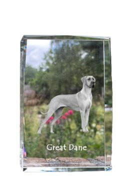 Artdog Nemška doga - kristal s fotografijo psa, fotografija v steklu, sodobna razstava fotografij blagovne znamke Art-Dog